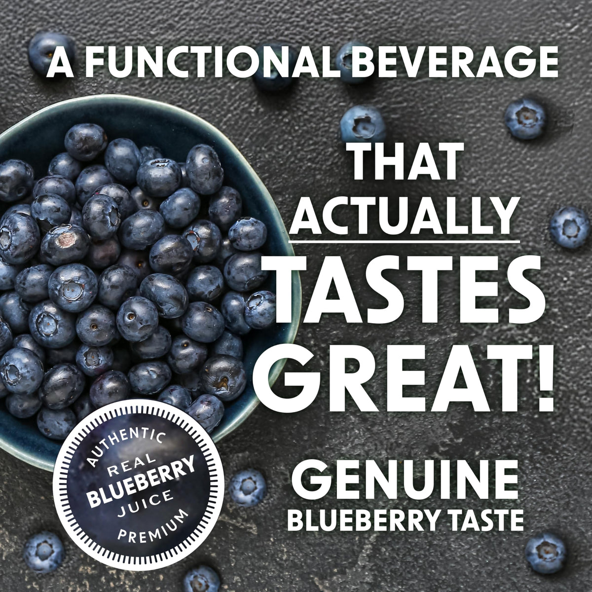 BING BLUEBERRY Energizing Juice Beverage – 12oz Can, 12-Pack | Real Juice, 125 mg Caffeine, 2g Added Sugars, Vegan & Gluten-Free