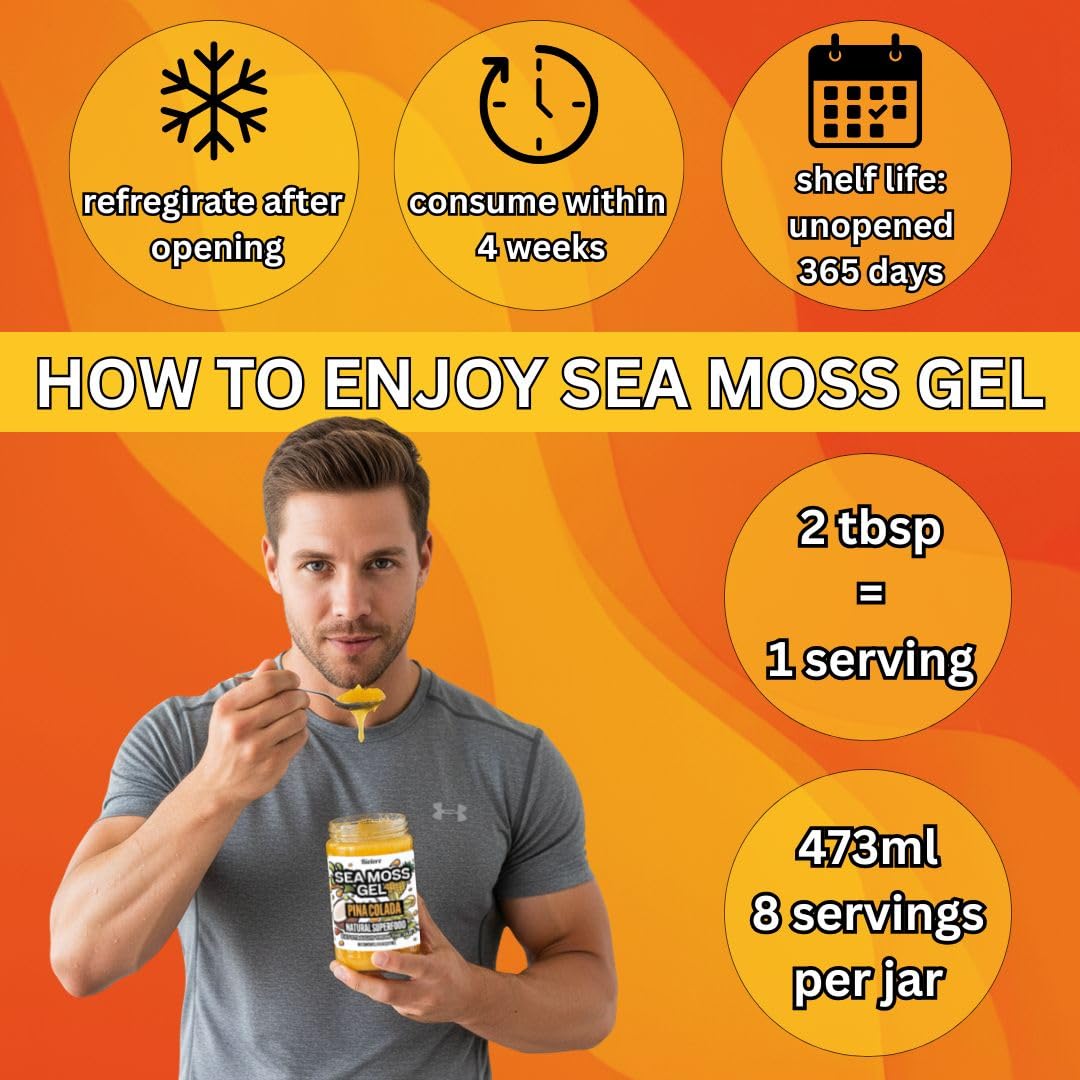 Biolore Sea Moss Gel Set of 3 – Mango-Pineapple, Pina Colada & Mango Chili | 24oz Vegan, Made in USA