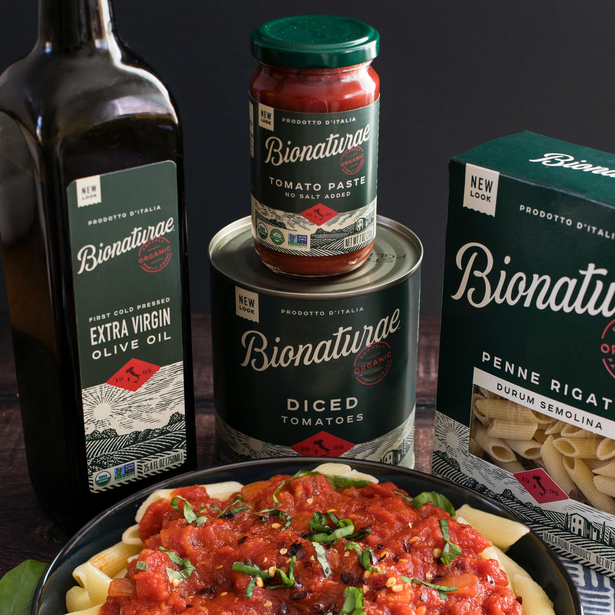 Bionaturae Organic Tomato Paste – No Salt, No Added Sugar, 7 oz Jar (12 Pack)