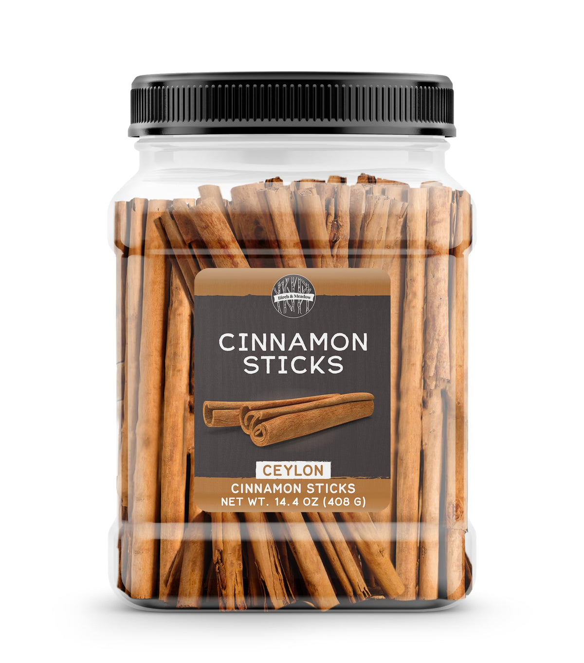 Birch & Meadow Ceylon Cinnamon Sticks - True Cinnamon, 14.4 oz, Whole Sticks