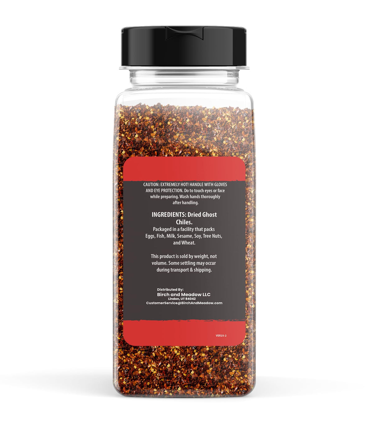 Birch & Meadow Ghost Pepper Flakes – Bhut Jolokia, 8 oz (Extremely Hot)