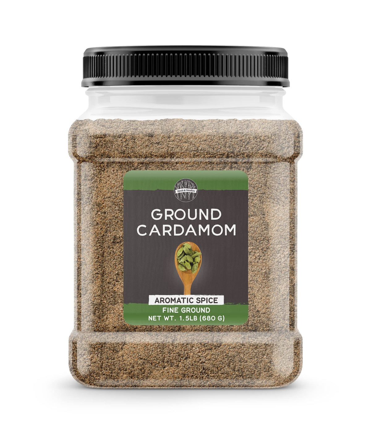 Birch & Meadow Ground Cardamom – 1.5 lb, Spicy & Fruity, Versatile for Tea, Curries & Desserts