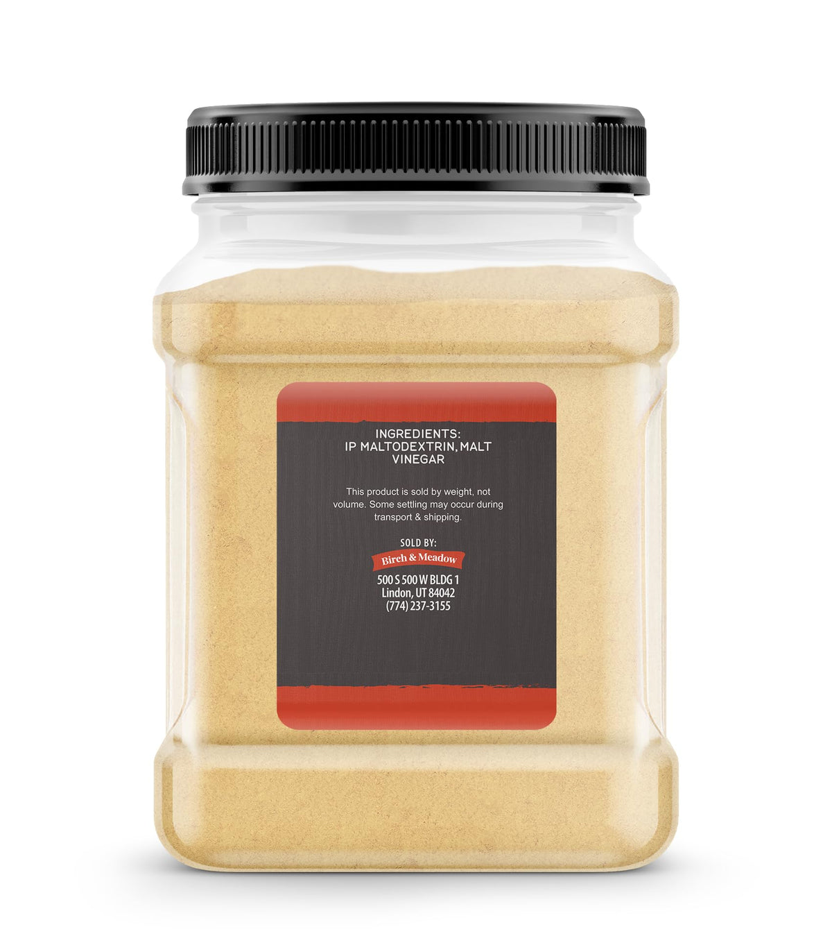 Birch & Meadow Malt Vinegar Powder – Tangy & Sweet Flavor, Dissolves Easily (1.3 Pound)
