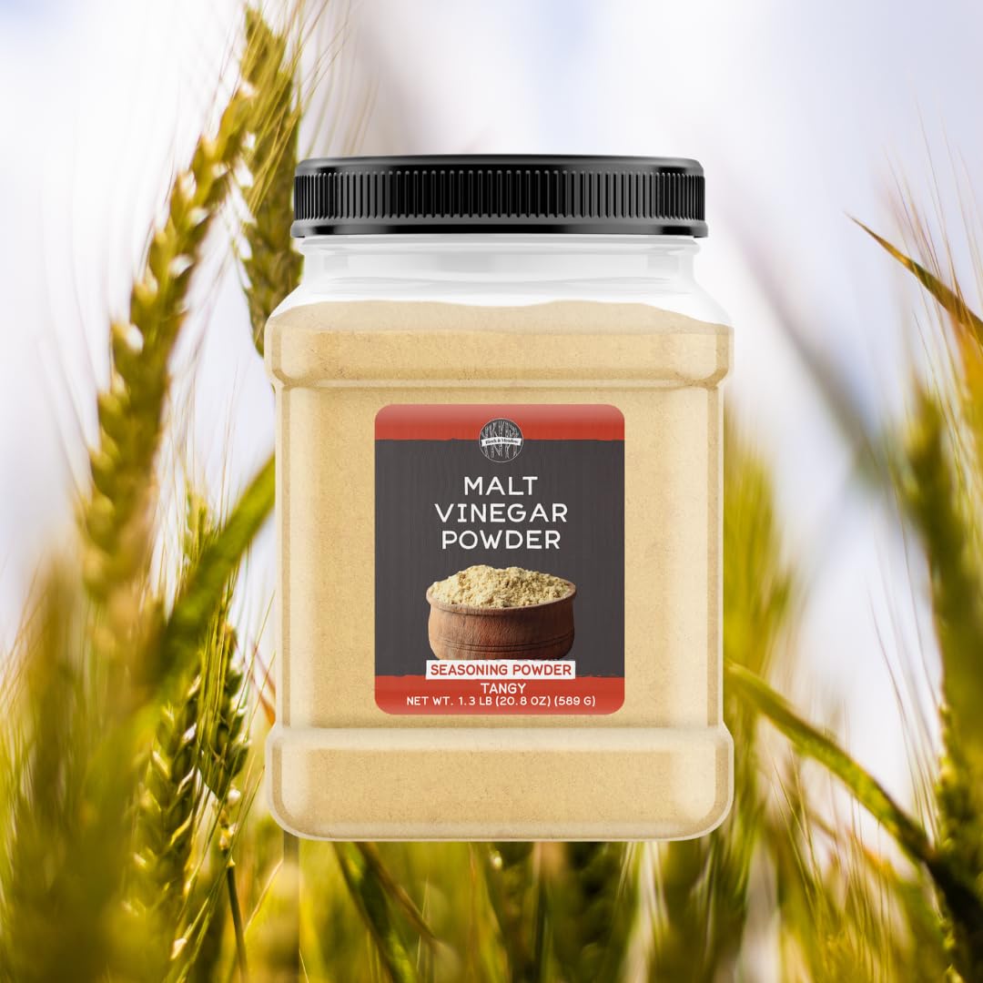Birch & Meadow Malt Vinegar Powder – Tangy & Sweet Flavor, Dissolves Easily (1.3 Pound)