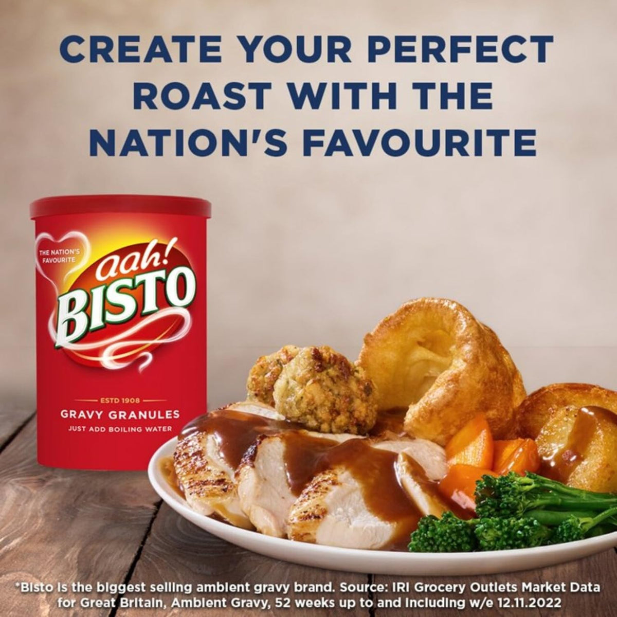 Bisto Gravy Granules – Beef & Chicken Flavors, UK Imported, 170g (Pack of 3 Beef) | Smooth, Quick Gravy