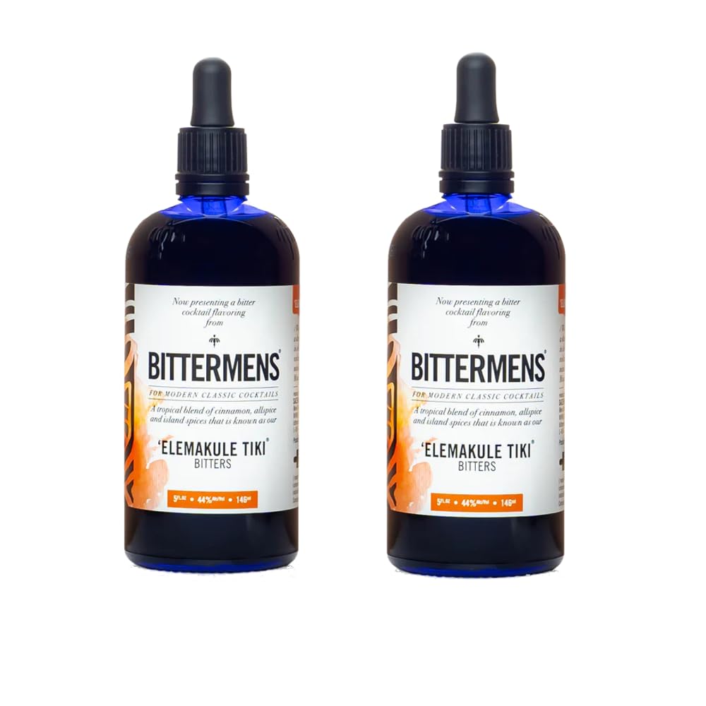 Bittermens Elemakule Tiki Bitters – 5oz (Pack of 2) for Modern Cocktails