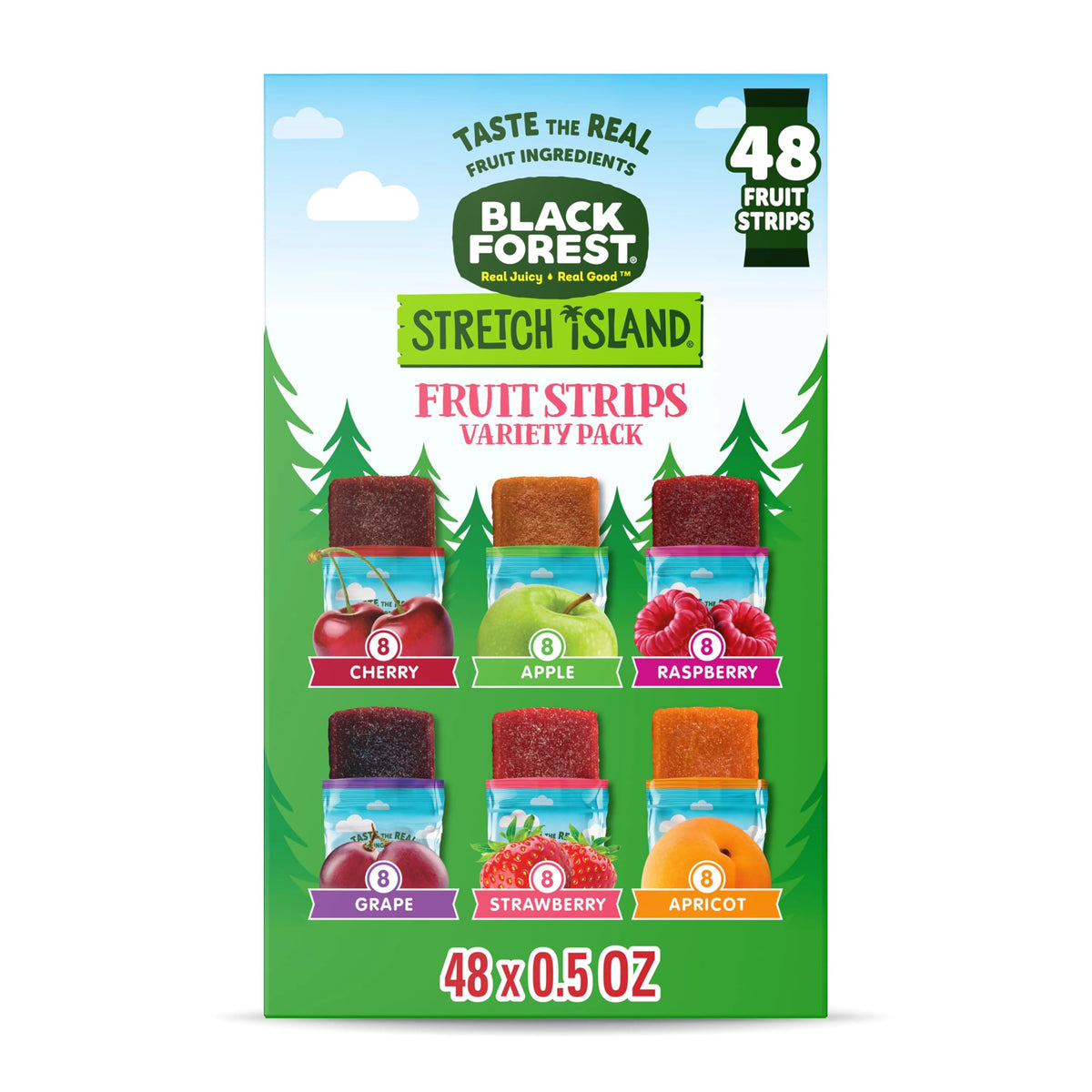 Black Forest Stretch Island Fruit Strips – 48 ct, 0g Added Sugar, Non-GMO