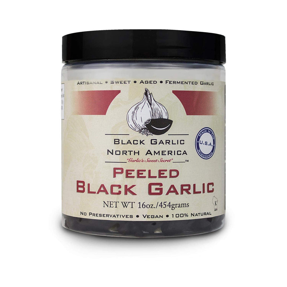 Peeled Black Garlic (1 lb) – Kosher Certified by Black Garlic North America