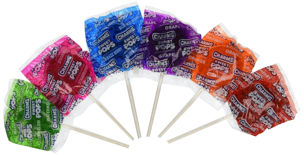 Blair Candy Charms Sweet Pops – 100 Ct Assorted Flavors