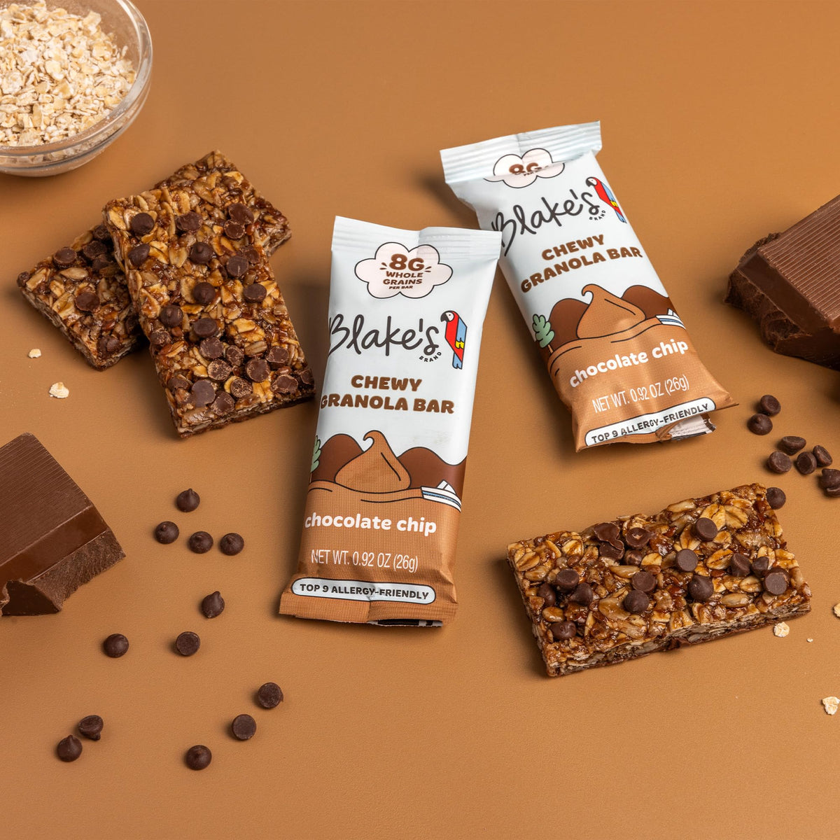 Blake’s Seed Based Chewy Granola Bars — Chocolate Chip (24 Count) | Vegan, Gluten Free, Nut Free & Dairy Free
