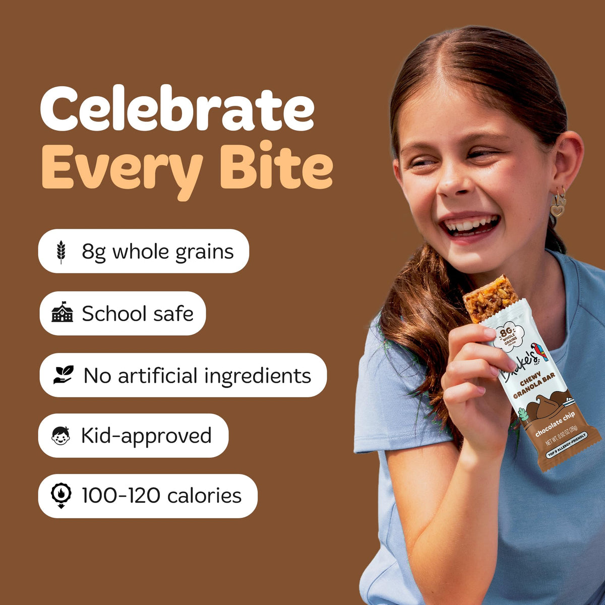 Blake’s Seed Based Chewy Granola Bars — Chocolate Chip (24 Count) | Vegan, Gluten Free, Nut Free & Dairy Free