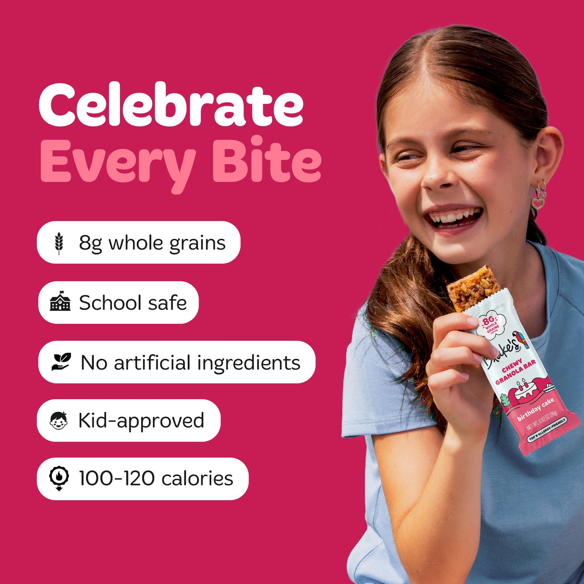 Blake's Seed Based Chewy Granola Bars — Birthday Cake (24 Count) | Vegan, Gluten Free, Nut Free
