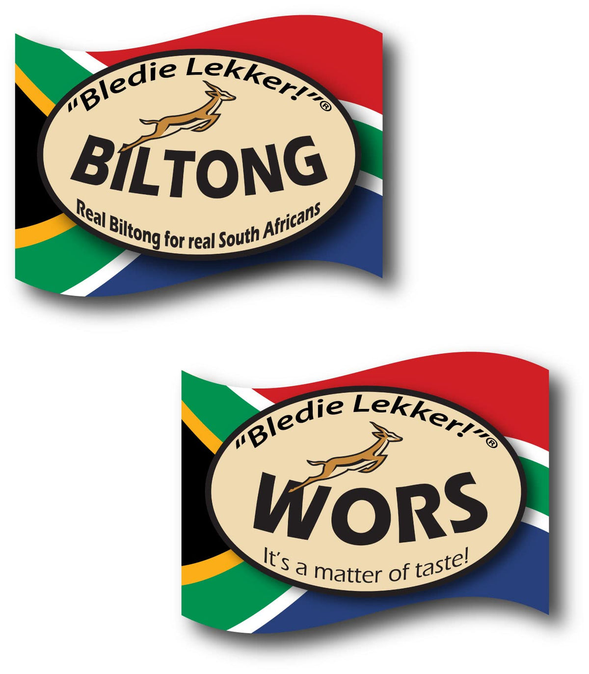 Bledie Lekker Biltong Droewors Bundle – 8oz + 8oz, Real SA Style, Made in USA