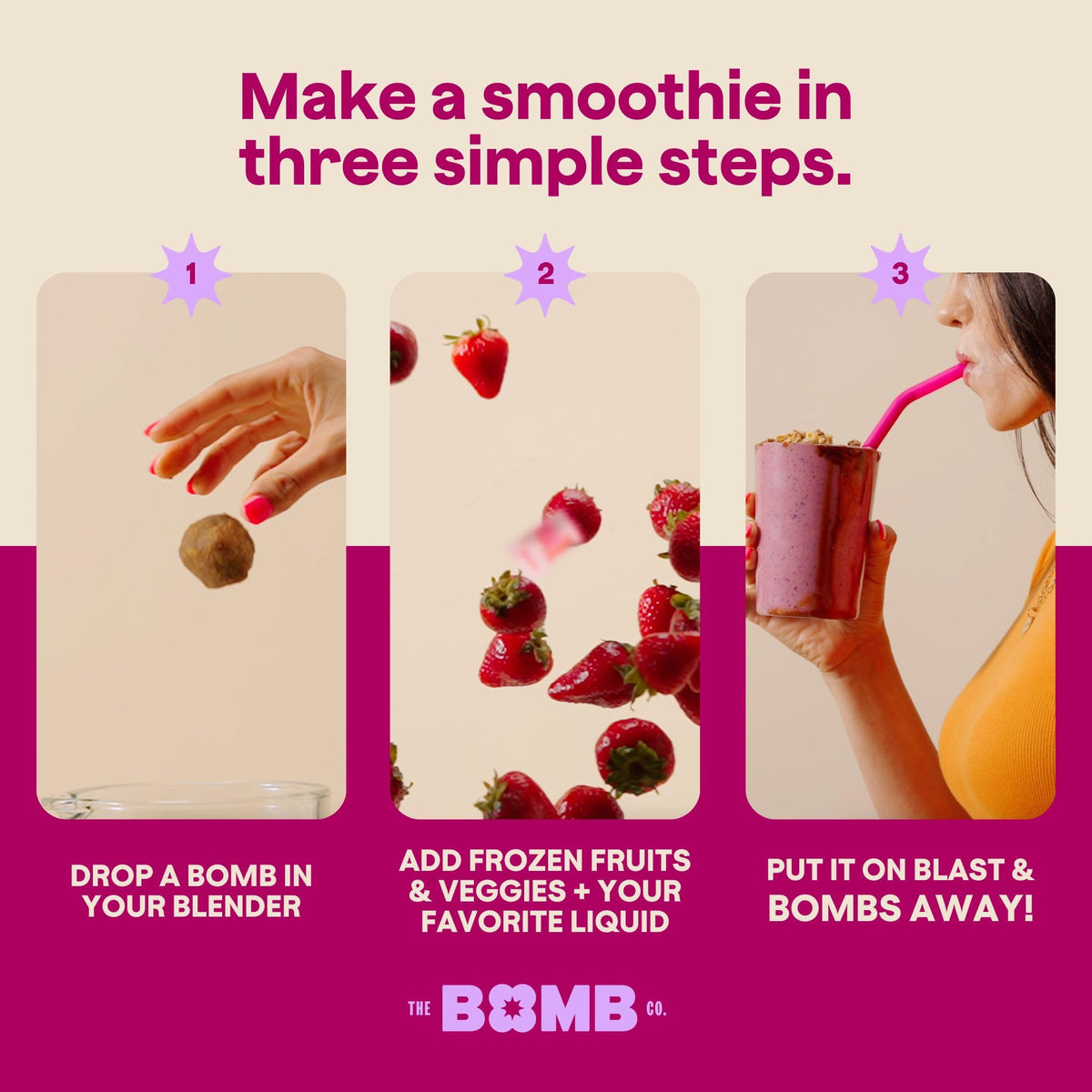 Blender Bombs Get Up & Goji – Plant-Based Superfood Blender Bomb for Smoothies