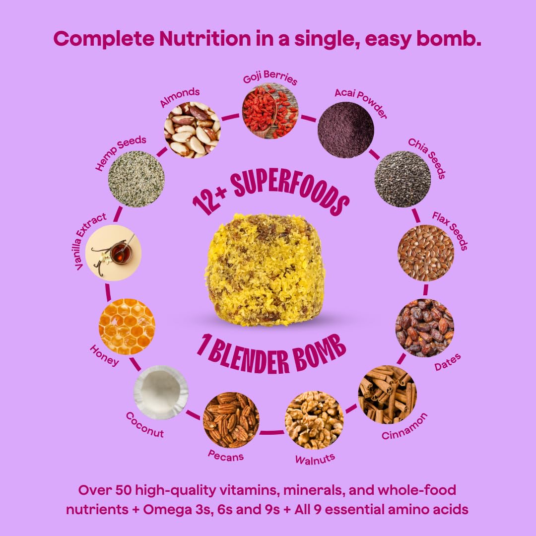 Blender Bombs Get Up & Goji – Plant-Based Superfood Blender Bomb for Smoothies