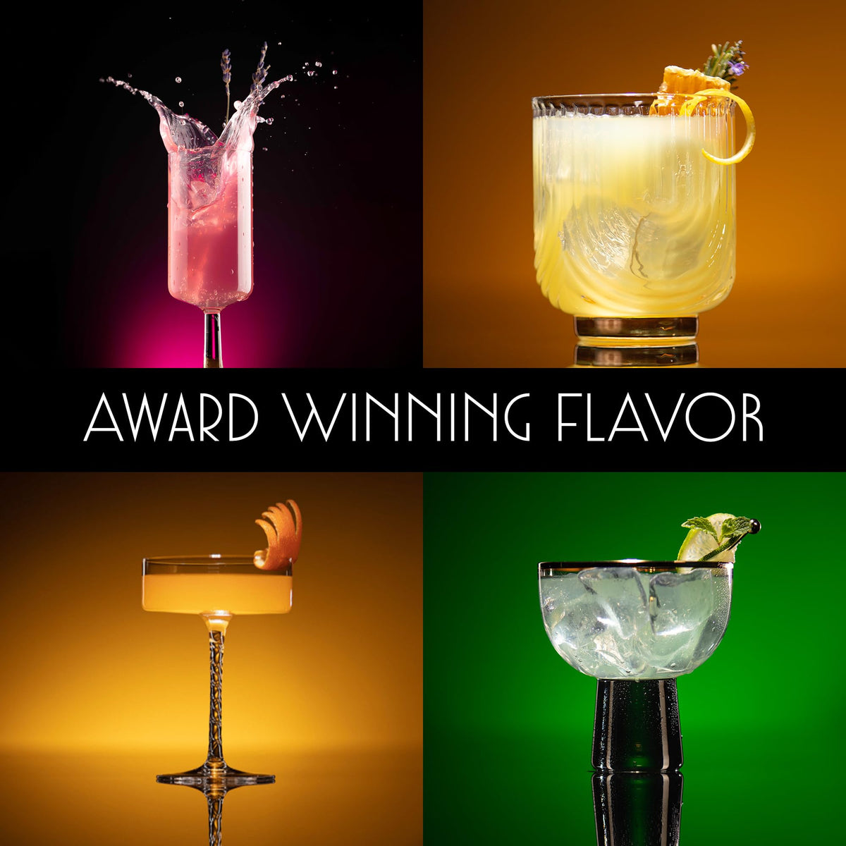 Blind Tiger Non-Alcoholic Cocktails & Mixers 8 Pack | Clean Ingredients & Ready-to-Drink Mocktails