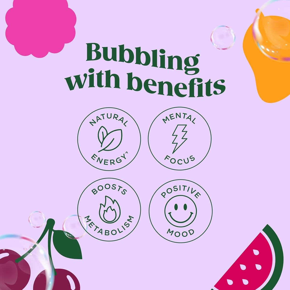 Bloom Nutrition Sparkling Energy Drink – Variety Pack | Zero Sugar, 180 mg Caffeine