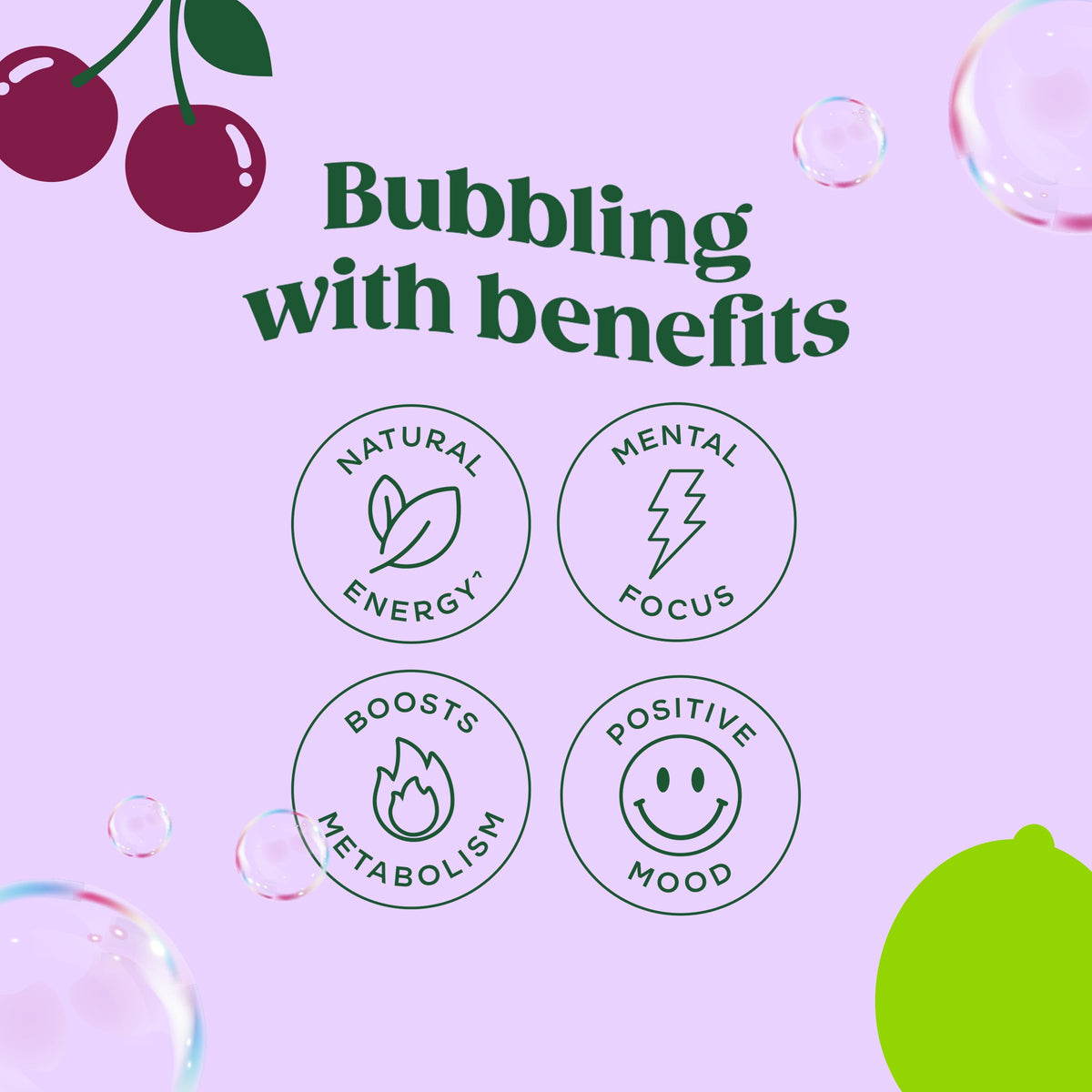 Bloom Nutrition Sparkling Energy Cherry Lime — 180mg Caffeine, Zero Sugar, 12oz Can