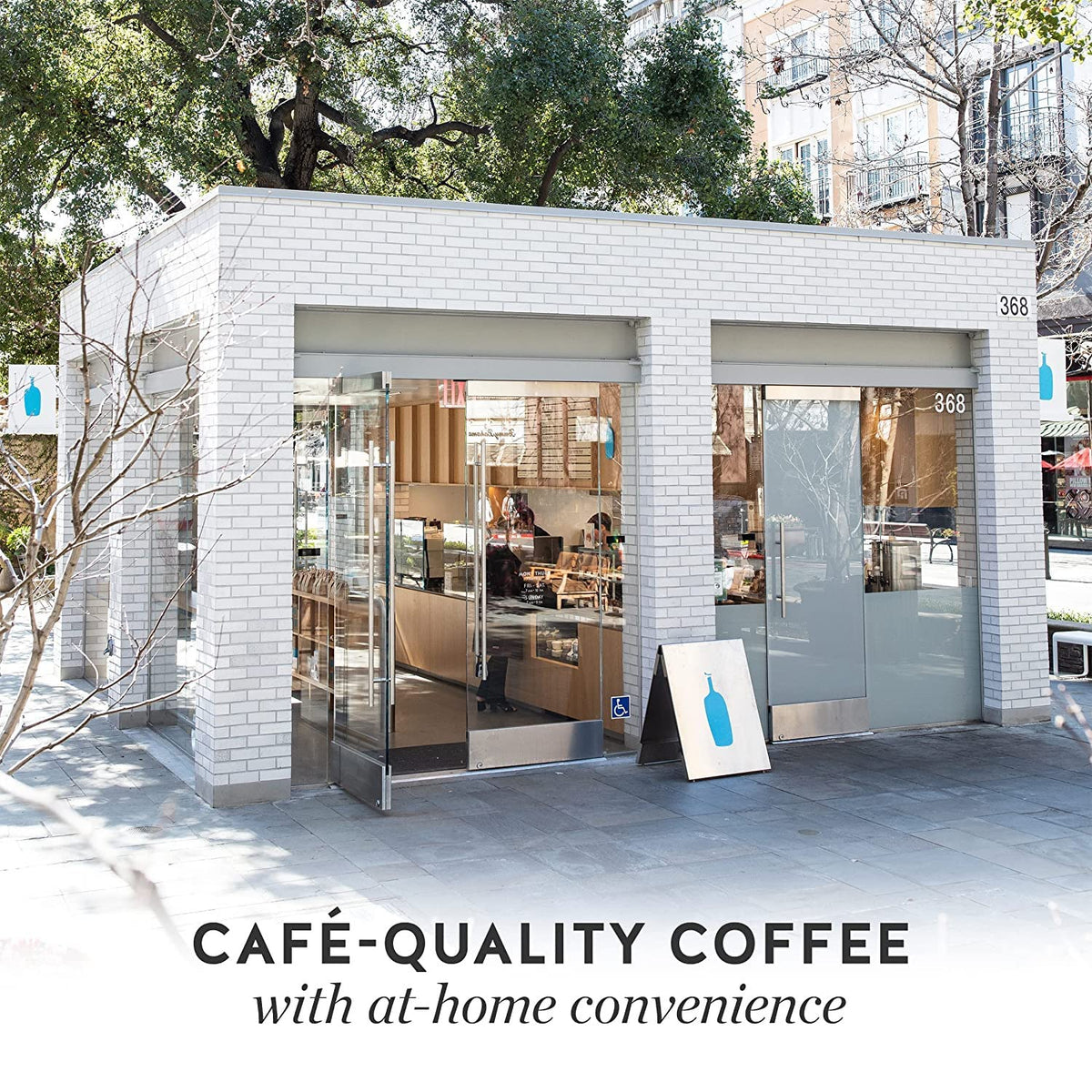 Blue Bottle Whole Bean Organic Coffee – Balanced, Medium Roast, 12 oz (Pack of 6)