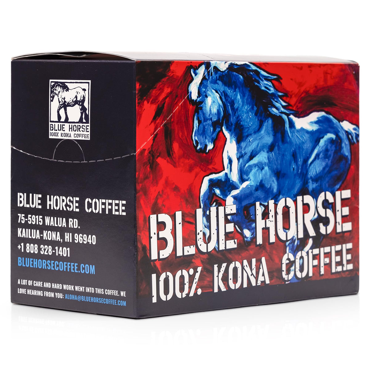 Blue Horse 100% Kona Coffee Pods | Medium Roast, 20ct | Keurig 2.0 Compatible