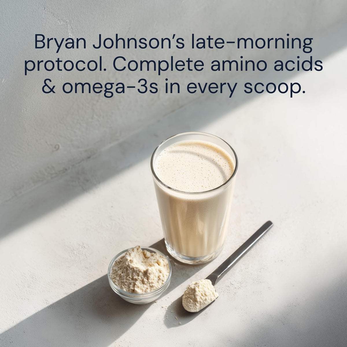 Blueprint Bryan Johnson Vegan Protein Meal Replacement – 30g Protein per Serving, Chai Flavor, 15 Servings