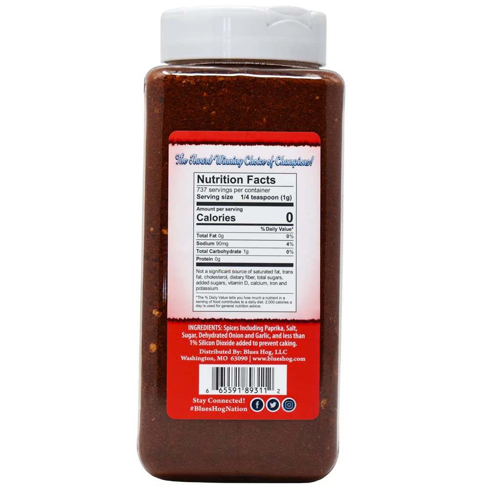 Blues Hog Original Dry Rub Seasoning – Southern Spice, Gluten-Free, All-Natural, USA-Made 26oz
