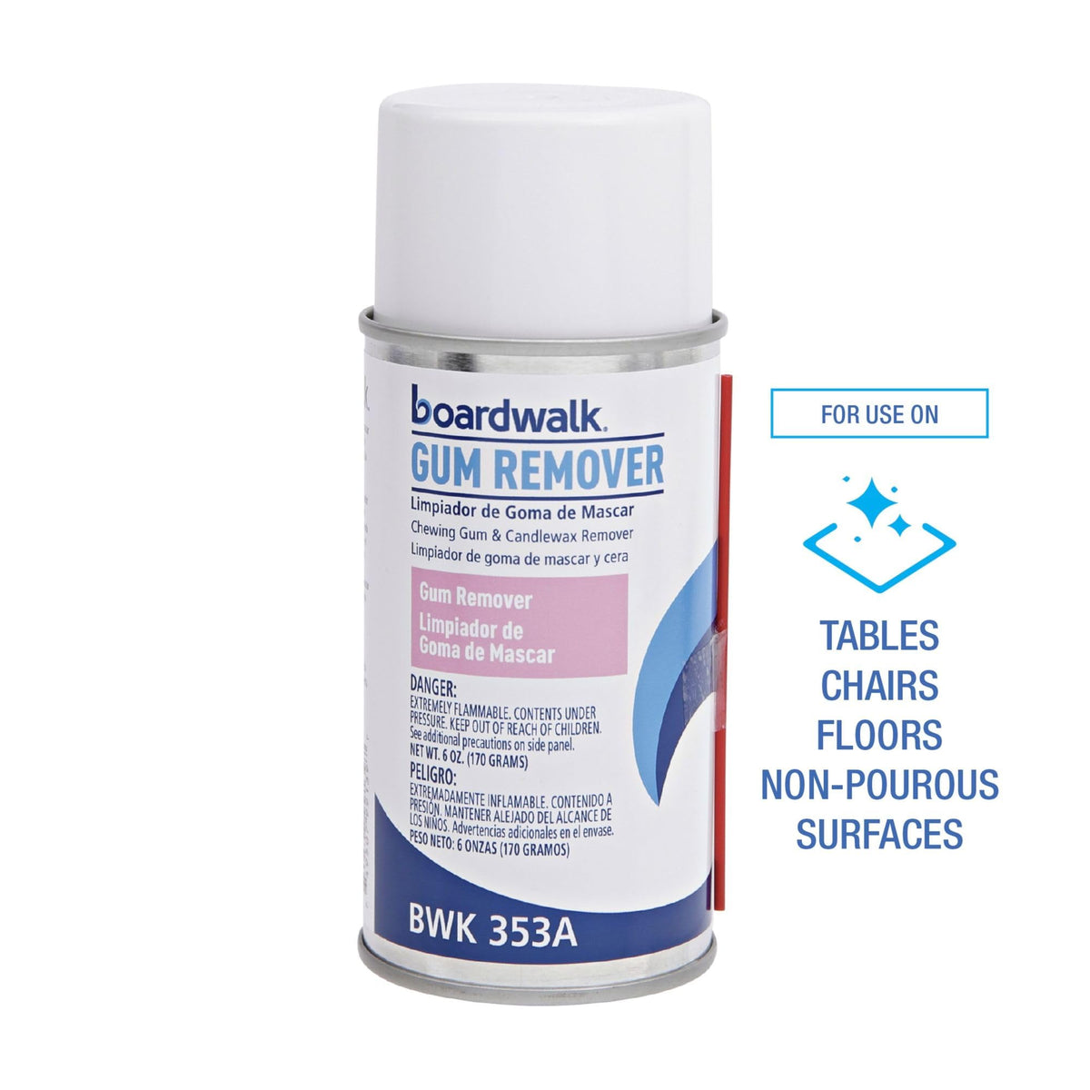 Boardwalk 353ACT Gum & Wax Remover – 6oz Aerosol (Case of 12)