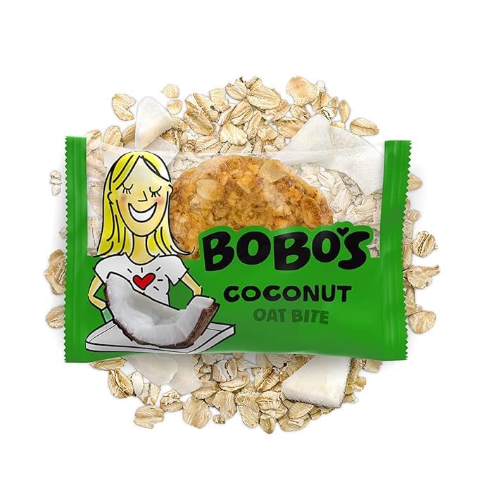 Bobo's Coconut Oat Bites - Simple Ingredients, Gluten Free, Plant Based, Non-GMO (30 ct)
