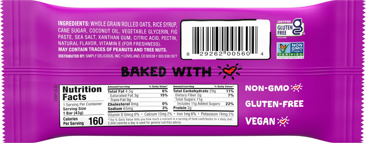 Bobo's Fig Bars Variety – Original & Blueberry (12 Bars) | Gluten Free, Plant-Based, Whole Grain Oats