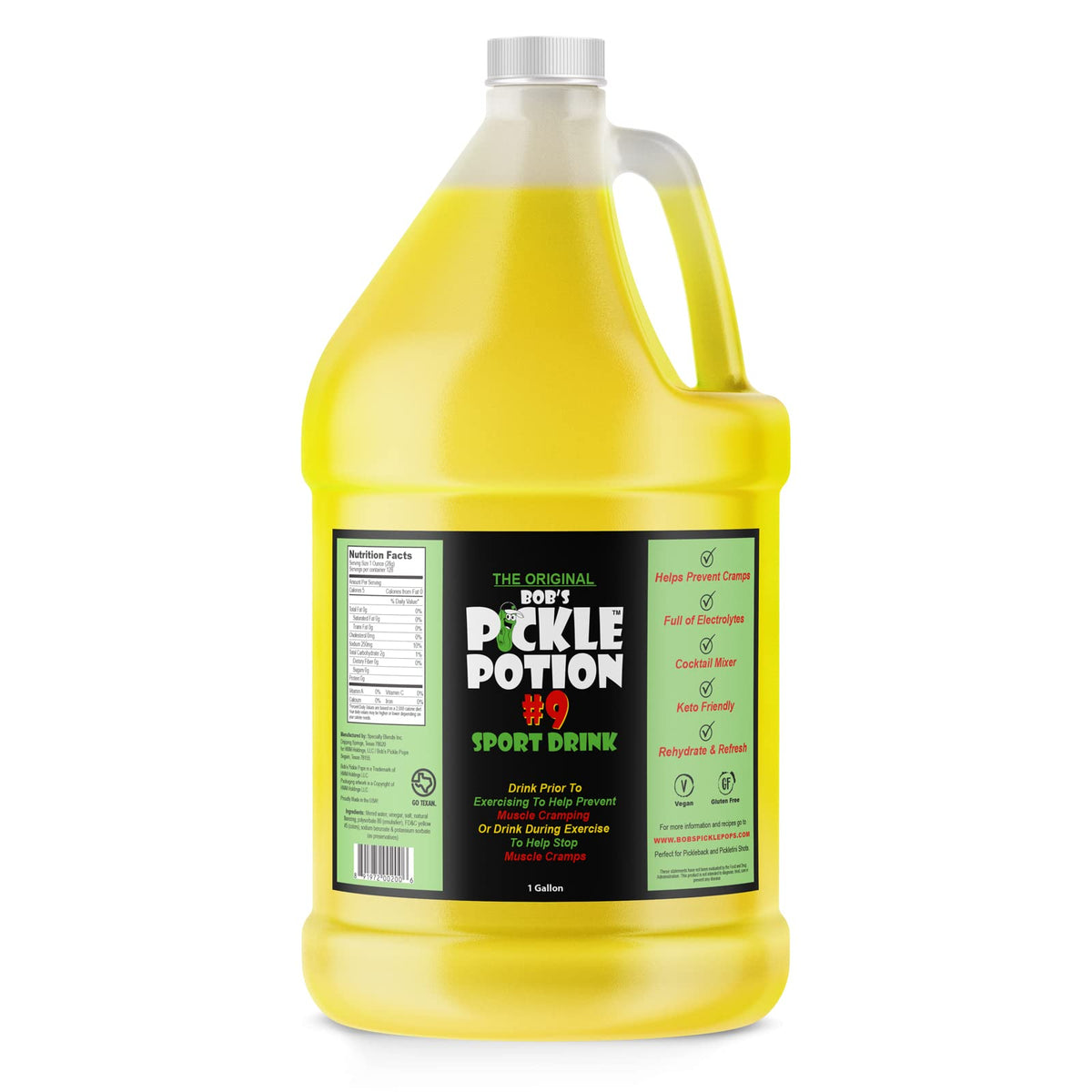 Bob's Pickle Potion #9 Dill Juice – Sports Drink (Gallon) | Hydration & Flavor