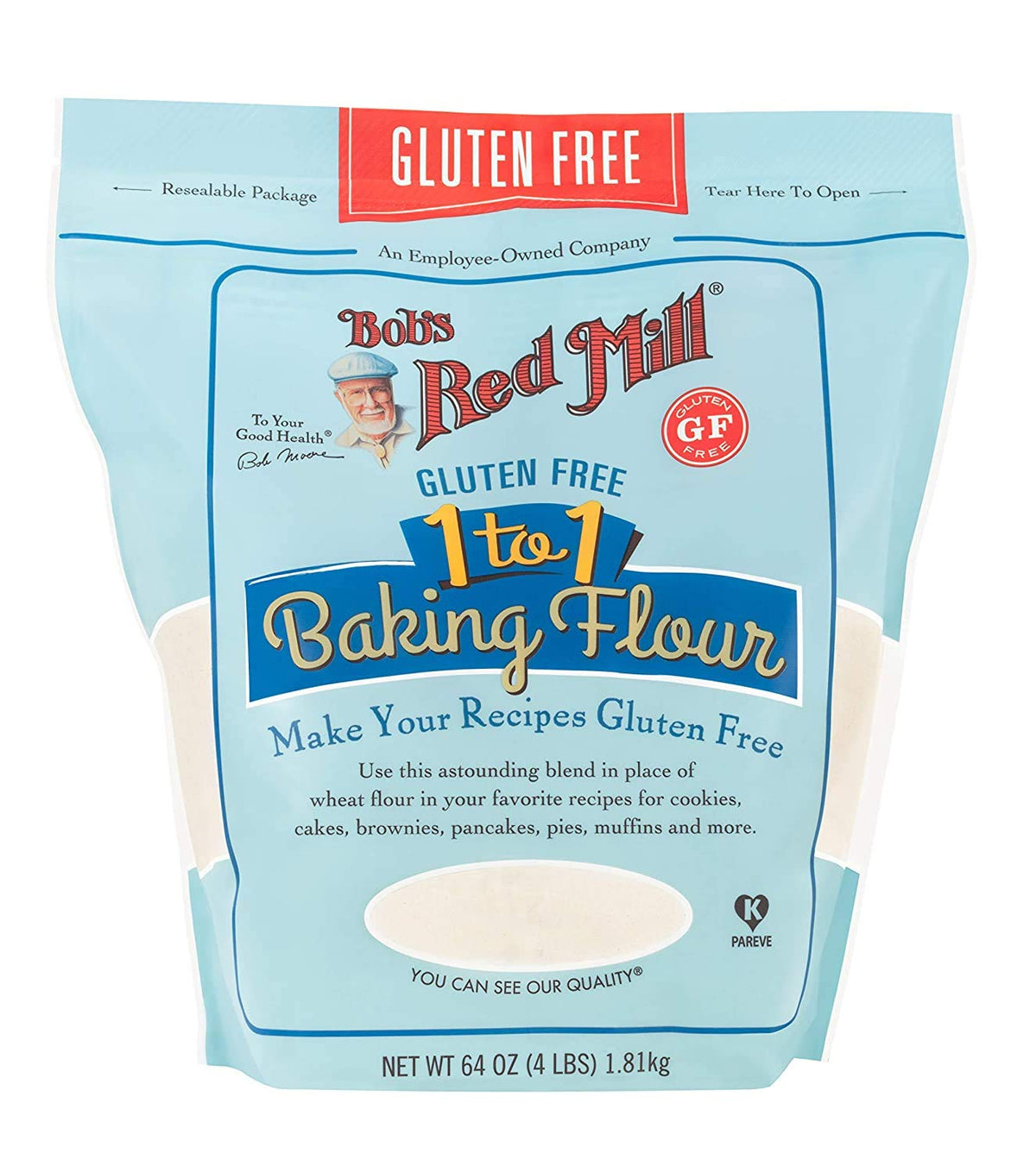 Bob's Red Mill 1-To-1 Gluten Free Baking Flour — Pack of 2