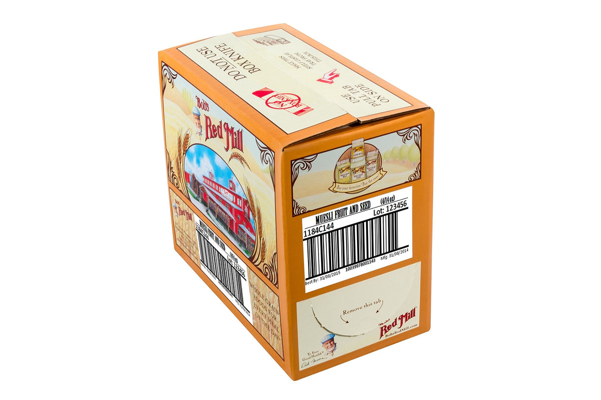 Bob's Red Mill Fruit & Seed Muesli, 14oz (Pack of 4) – Non-GMO, Whole Grain, Kosher