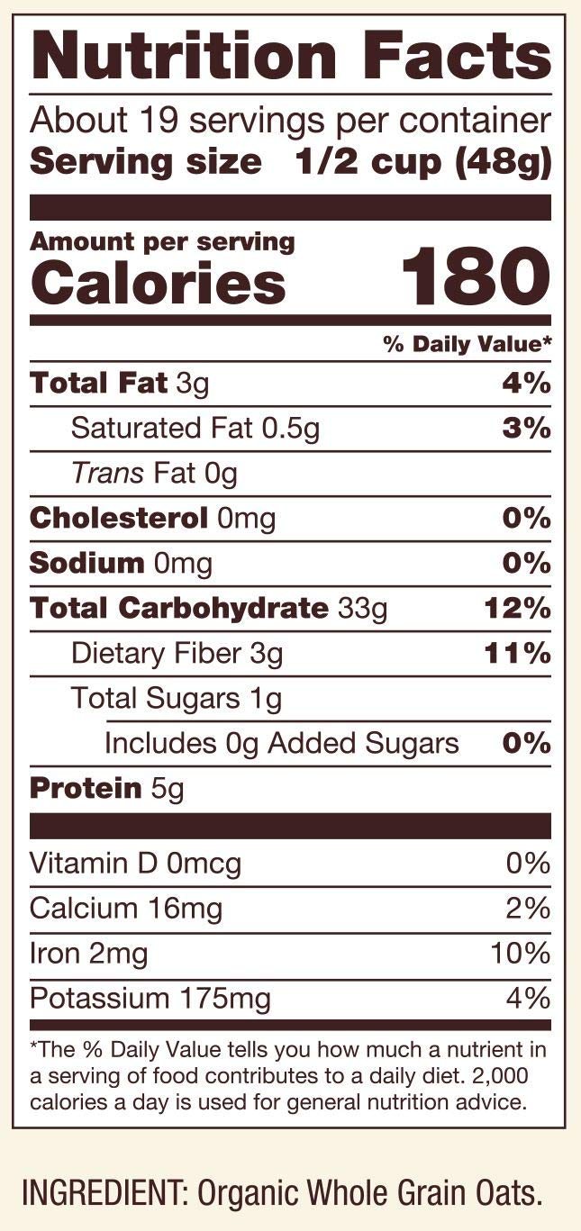 Bob's Red Mill Organic Old Fashioned Oats – 4x32oz, Non-GMO, Whole Grain