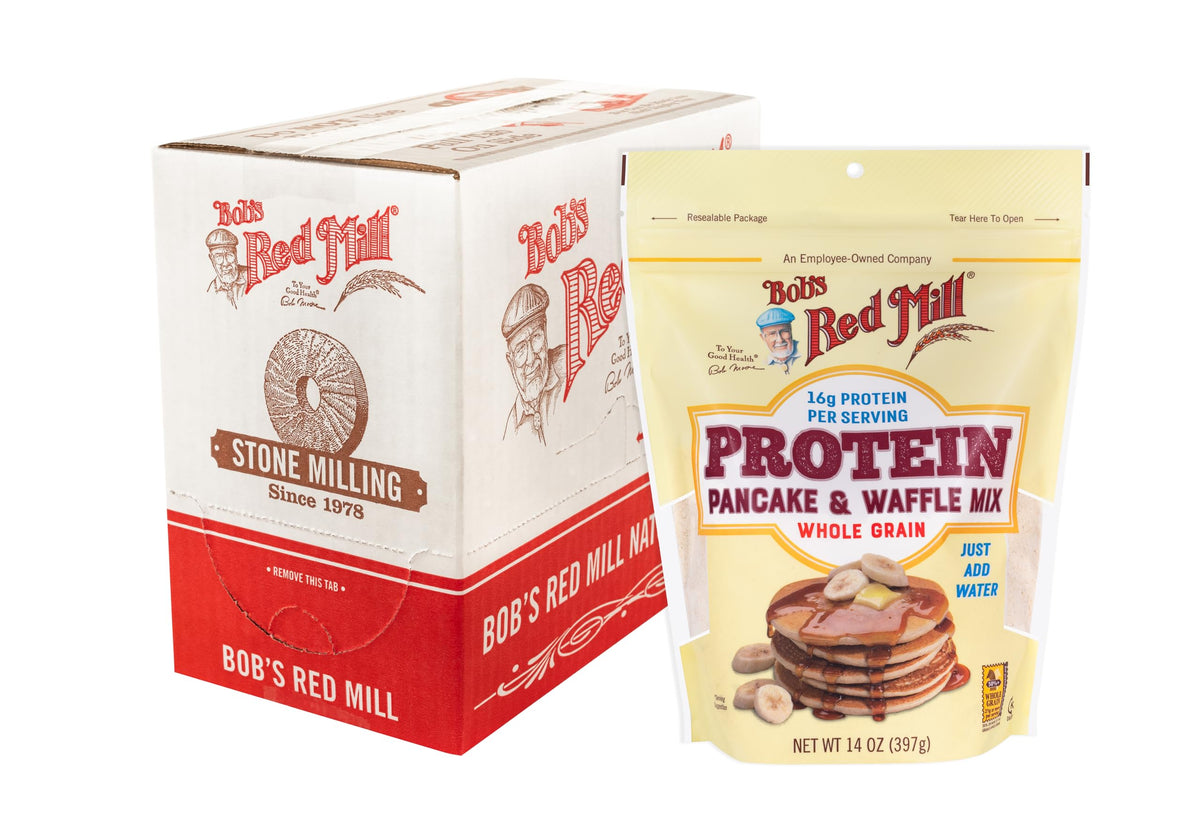 Bob's Red Mill Protein Pancake Mix – 14oz (Pack of 4) Non-GMO & Kosher