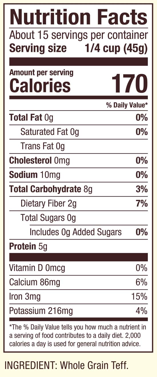 Bob's Red Mill Whole Grain Teff, 24oz (Pack of 4) – Non-GMO, Vegan, Kosher