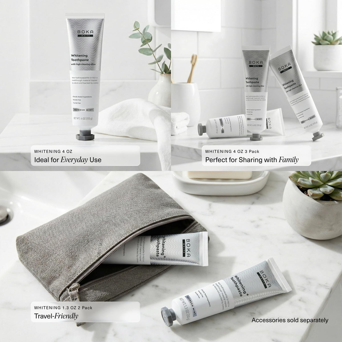 Boka Toothpaste - Fluoride Free Toothpaste, Nano Hydroxyapatite Toothpaste