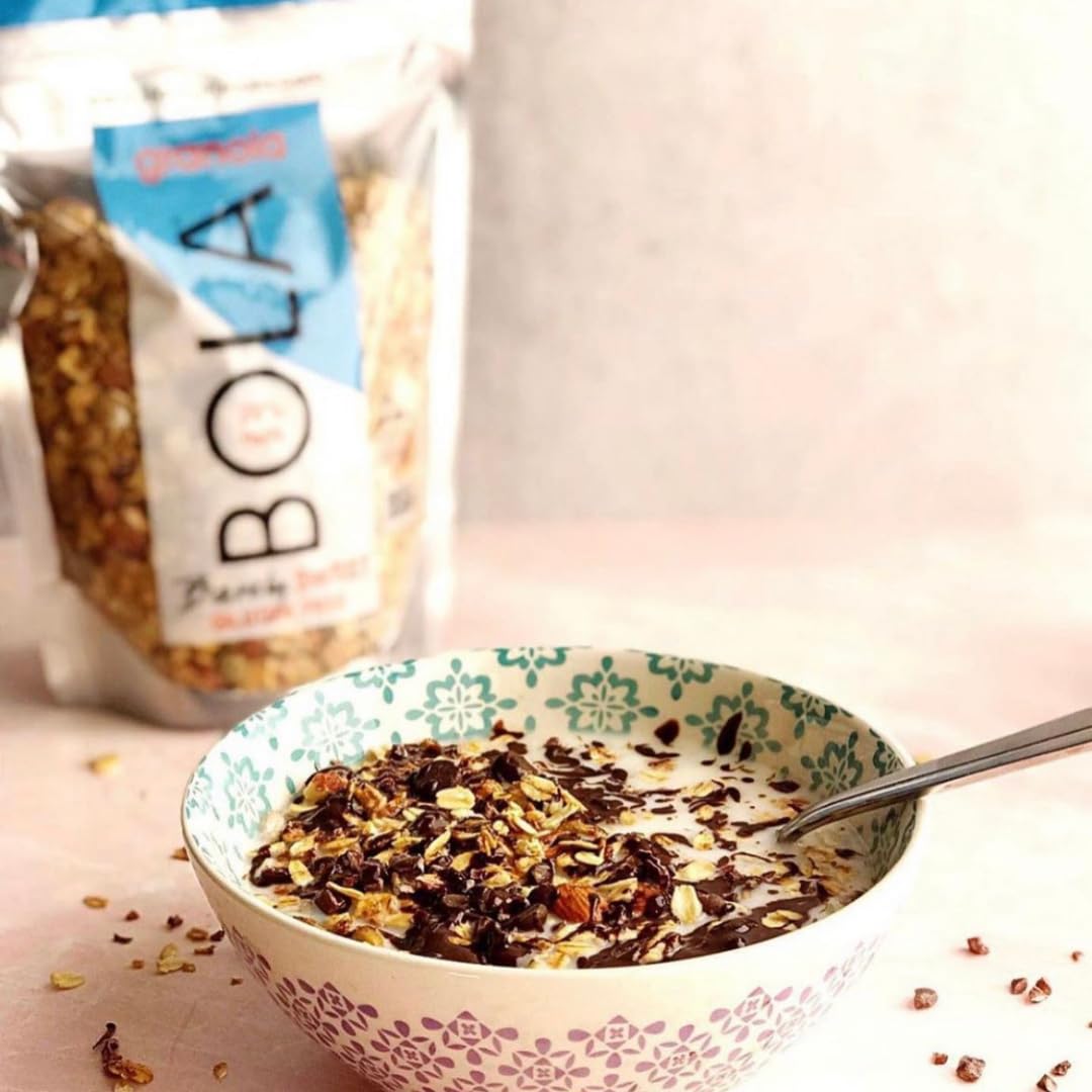 BOLA Granola Barely Sweet — Low Sugar Almond & Pumpkin Seed Granola, 12oz (3 Pack)
