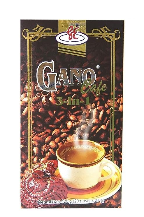 Bola Nymphea Ganocafe 3in1 Instant Coffee – 3 Boxes, 60 Sachets