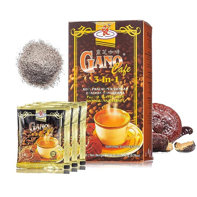 Bola Nymphea Ganocafe 3in1 Instant Coffee – 3 Boxes, 60 Sachets