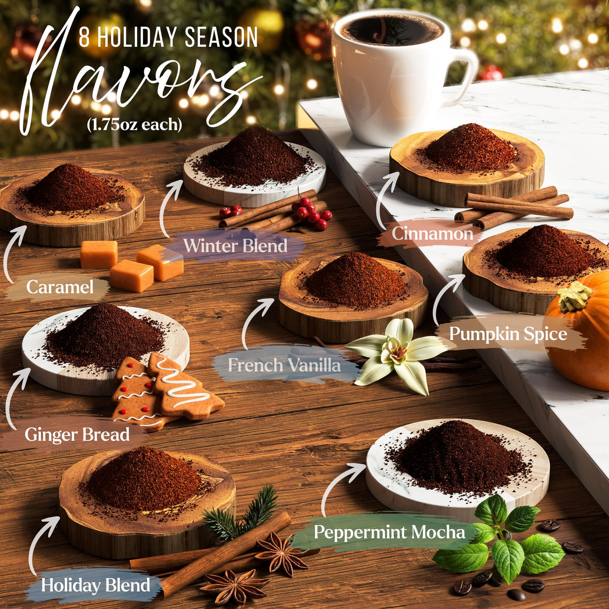 BonJoie Coffee Gifts Set — Ground Coffee Sampler for Women & Men