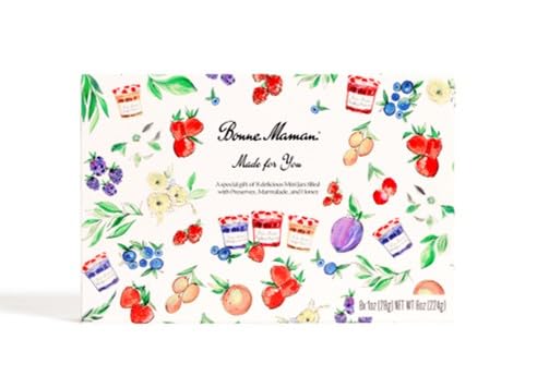 Bonne Maman Made for You Gift Set – 7 Mini Fruit Spreads + 1 Mini Honey