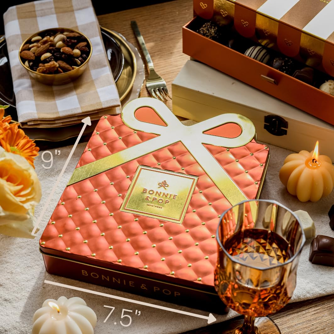 Bonnie & Pop Chocolate Gift Basket — Gourmet Truffles in an Elegant Tin