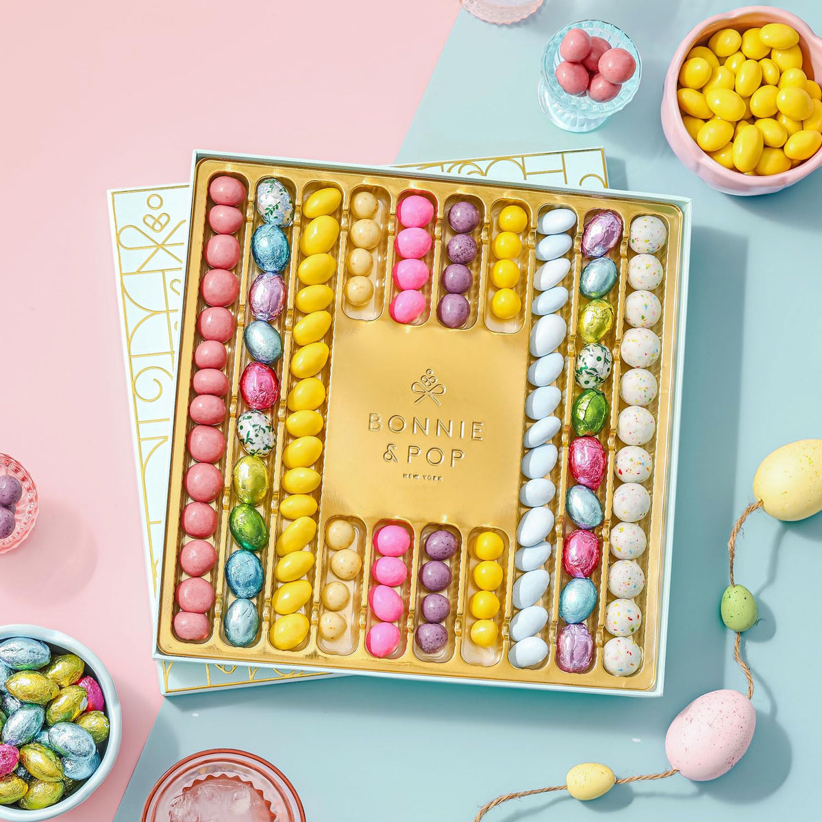 Bonnie and Pop Easter Chocolate Gift Baskets – 100+ Pieces, 10 Flavors