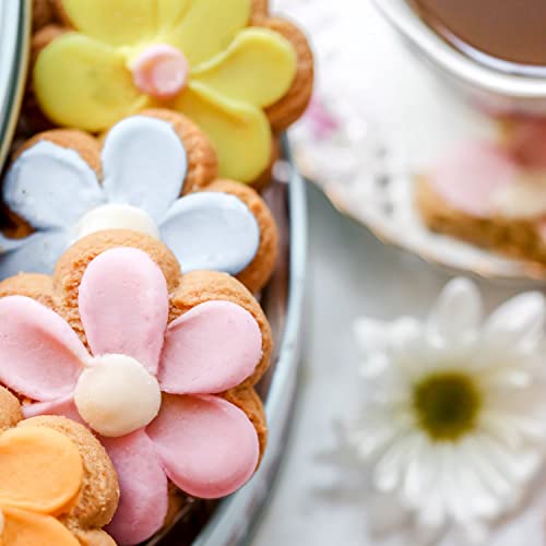 BONNIE AND POP Cookie Gift Basket – Shortbread Flower Cookies Box | Mother's Day Gift