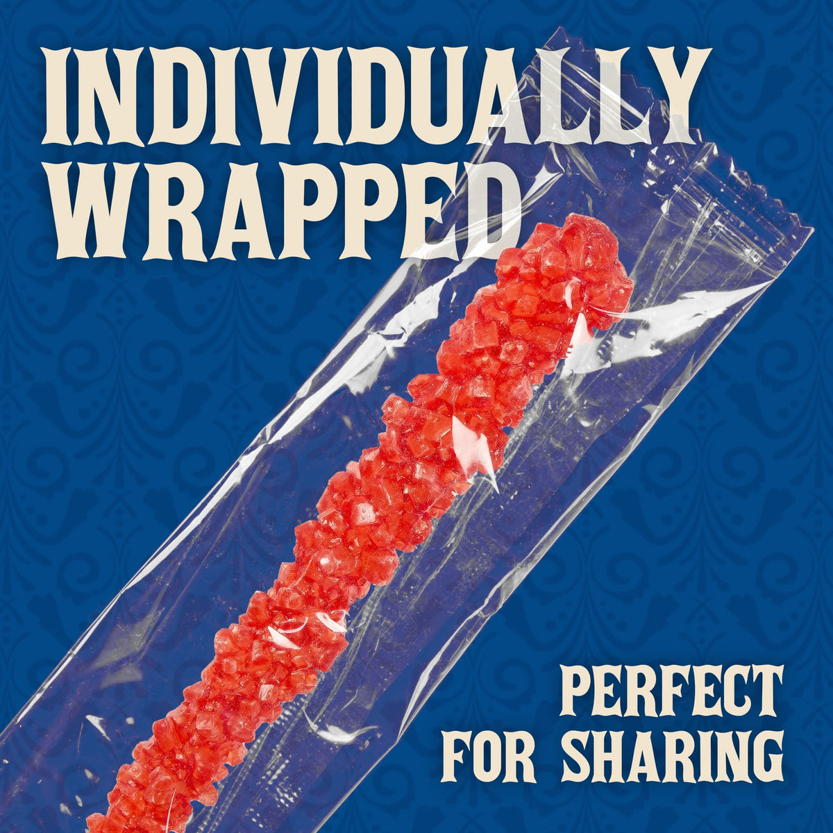 Boone's Mill XL Rock Crystal Candy Sticks - Assorted Flavors, 36 Count