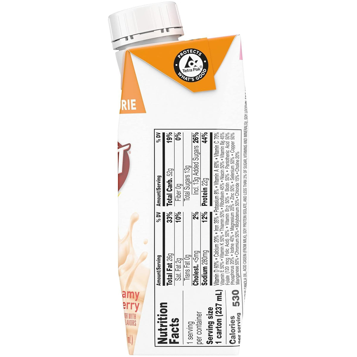BOOST Very High Calorie Nutritional Drink – Very Vanilla, 8 fl oz, Pack of 6