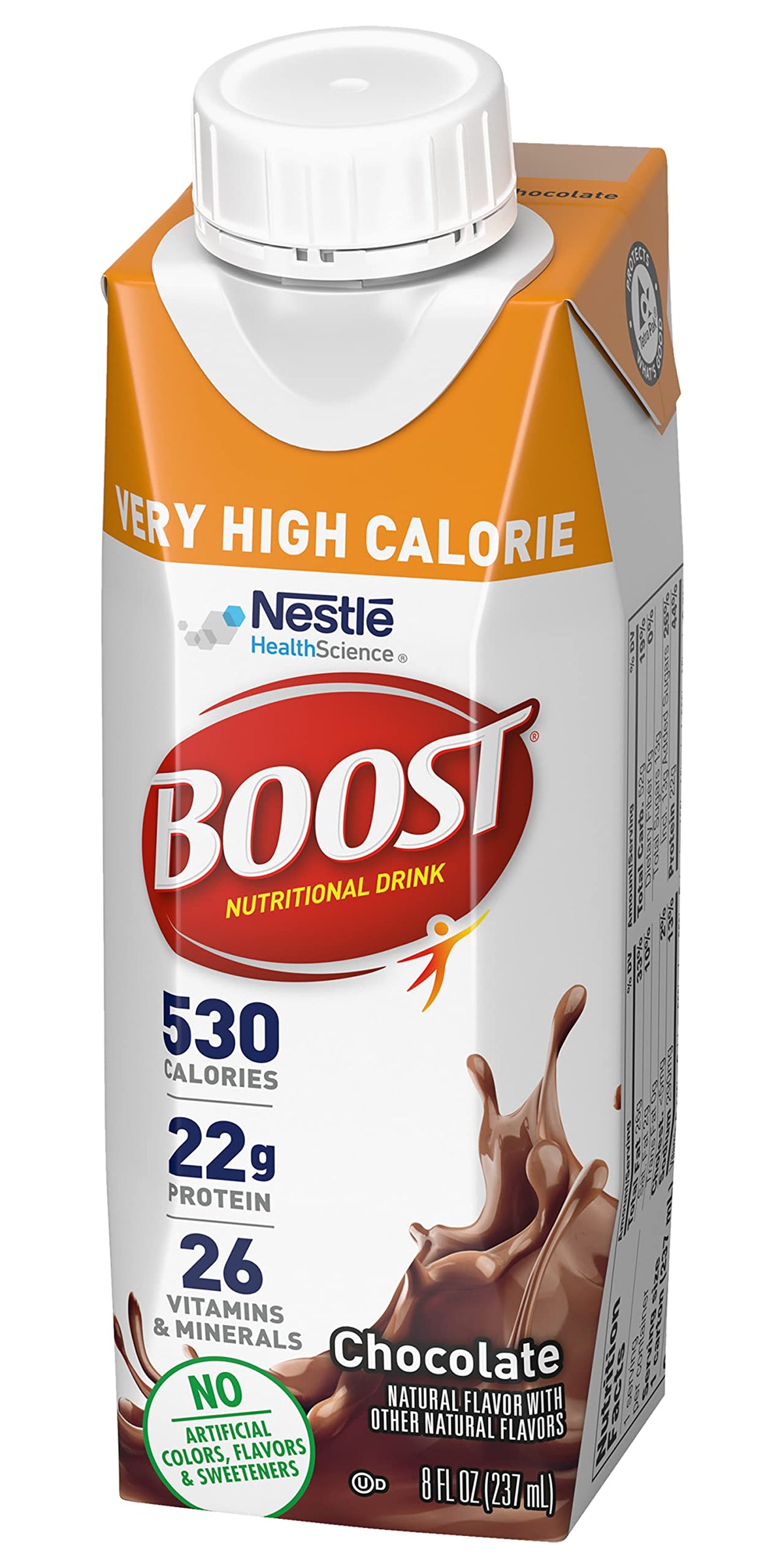 BOOST Very High Calorie Drink Very Vanilla - 530 Calories per 8 oz | Pack of 6