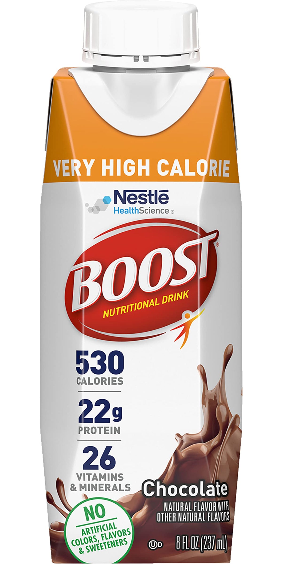 BOOST Very High Calorie Drink Very Vanilla - 530 Calories per 8 oz | Pack of 6