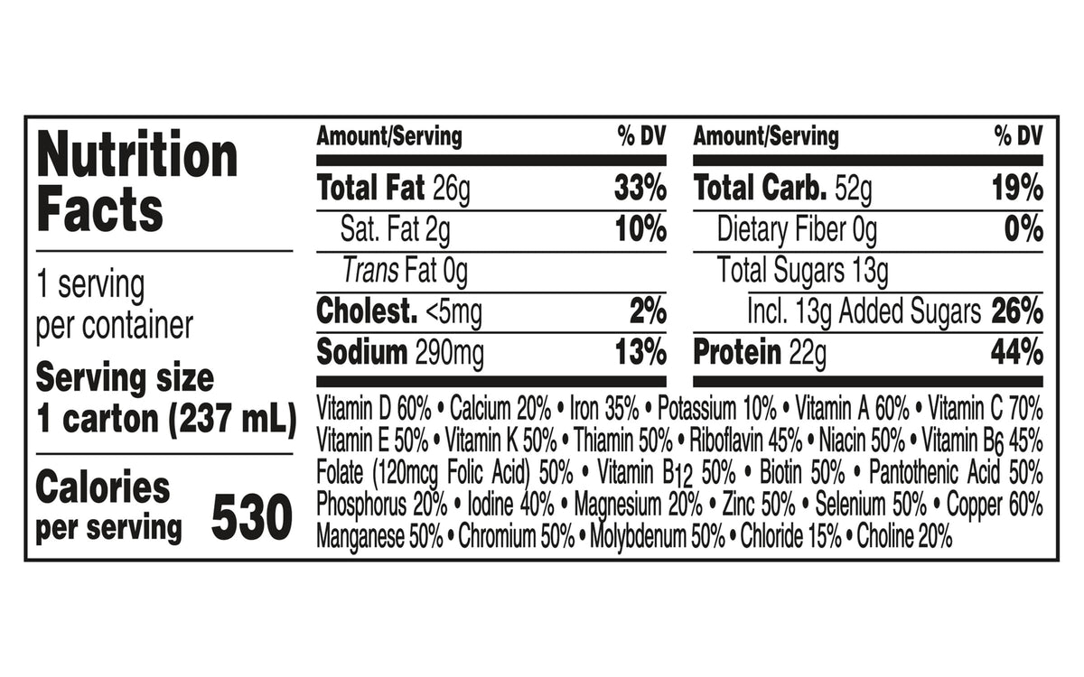 BOOST Very High Calorie Drink Very Vanilla - 530 Calories per 8 oz | Pack of 6