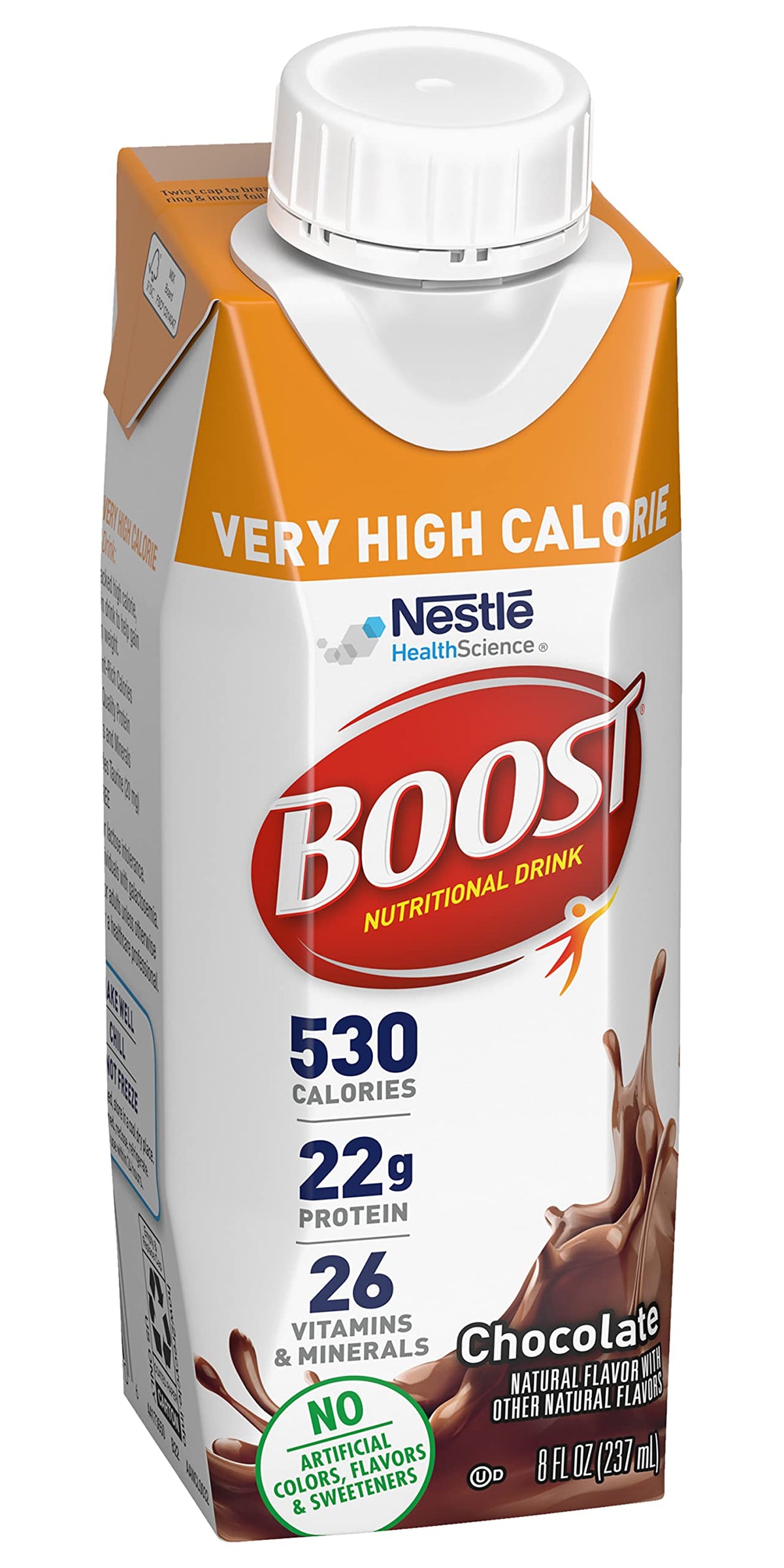 BOOST Very High Calorie Drink Very Vanilla - 530 Calories per 8 oz | Pack of 6